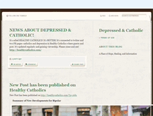 Tablet Screenshot of depressedandcatholic.com